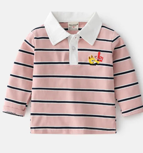 Boys Long Sleeve Polo Shirt - Children's T-Shirt